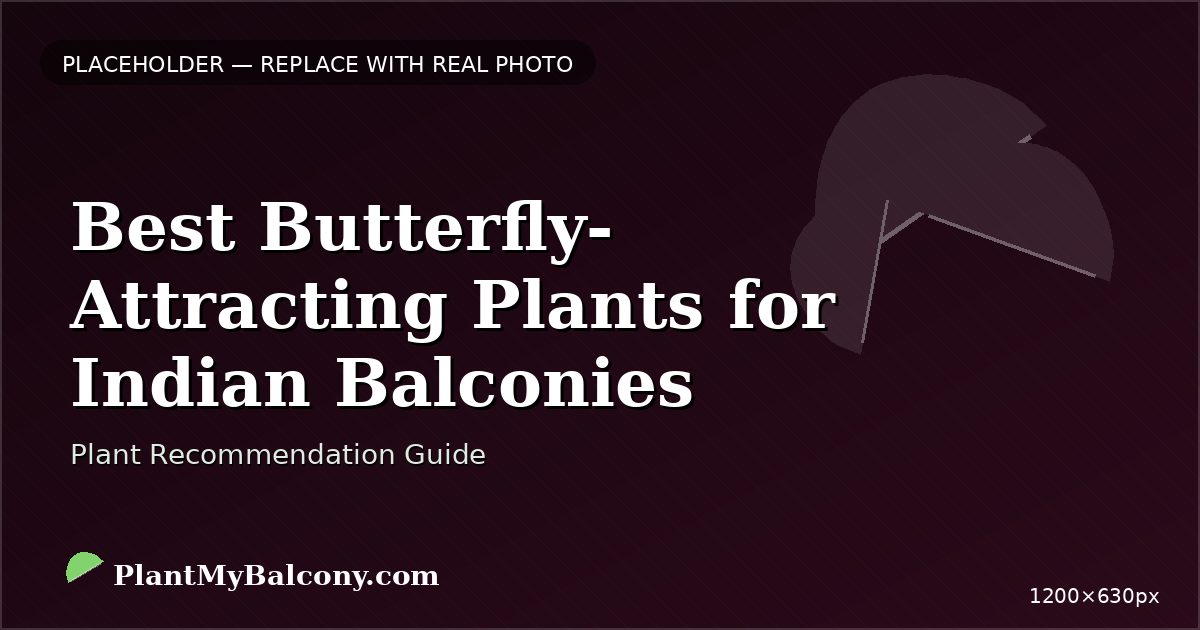 Best Butterfly-Attracting Plants for Indian Balconies