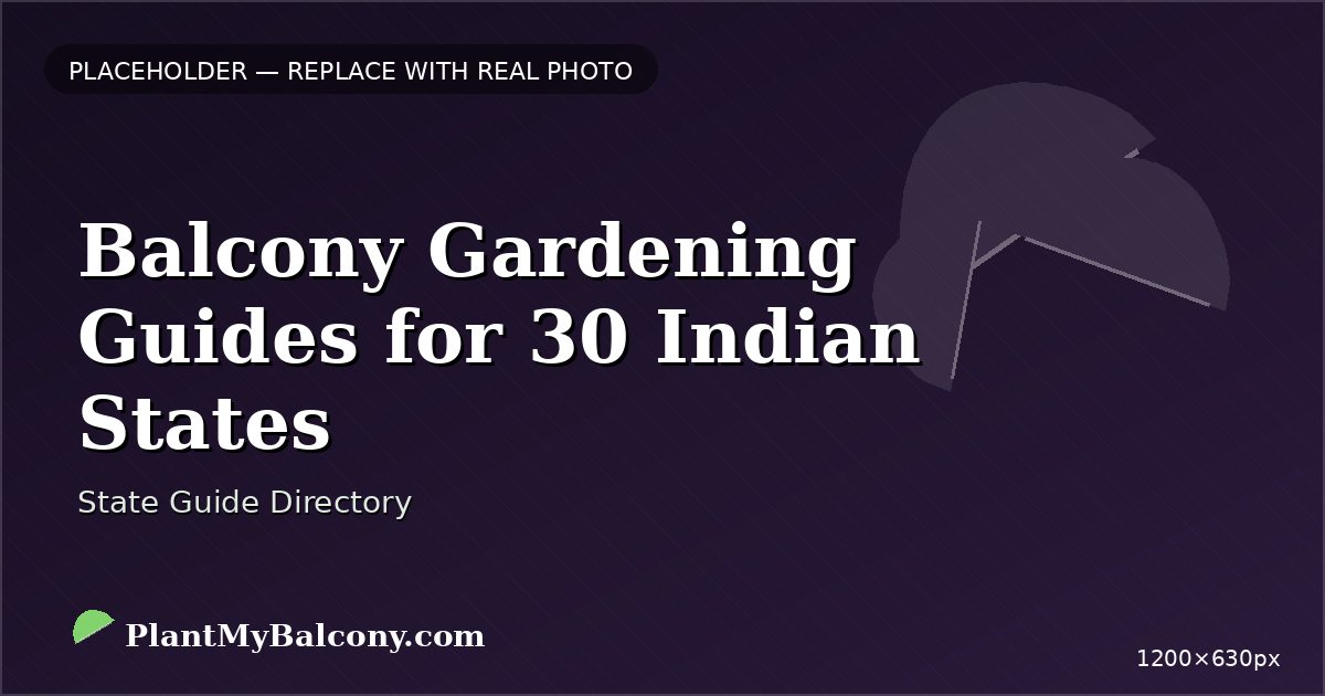 Balcony Gardening Guides for 30 Indian States