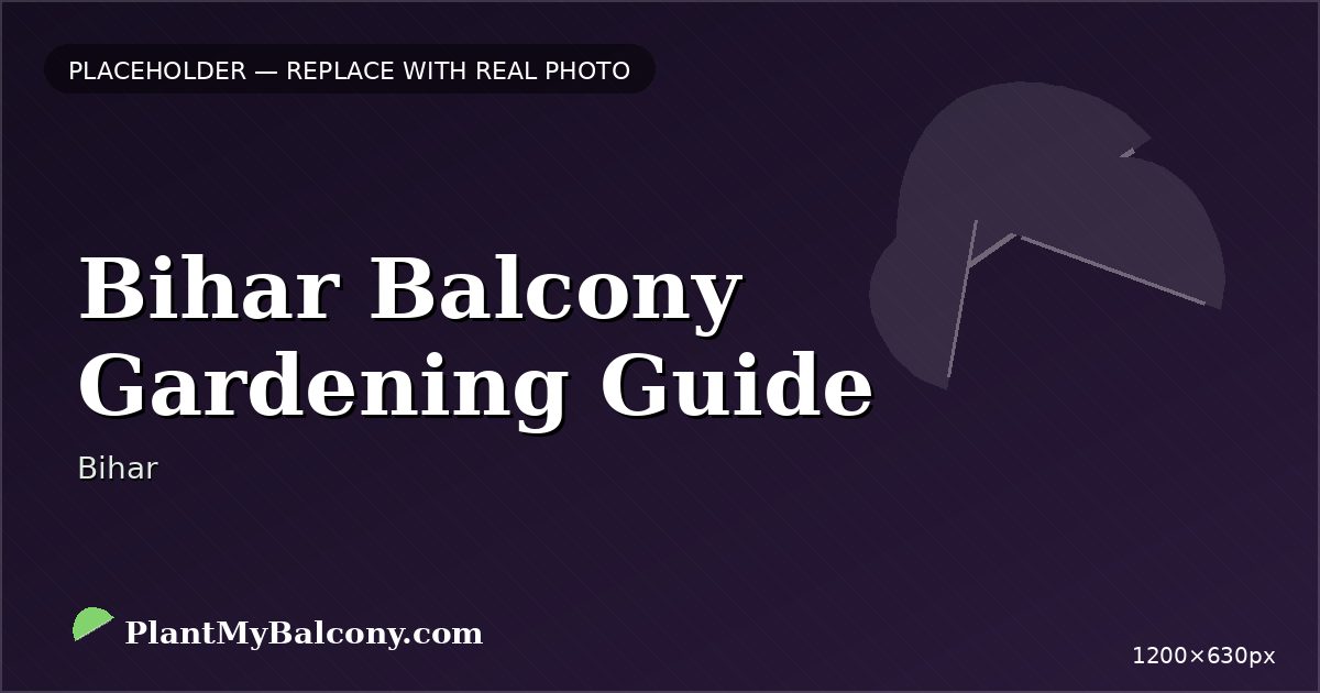 Bihar Balcony Gardening Guide β Best Plants and Climate Tips