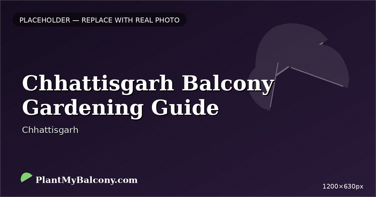Chhattisgarh Balcony Gardening Guide β Best Plants and Climate Tips