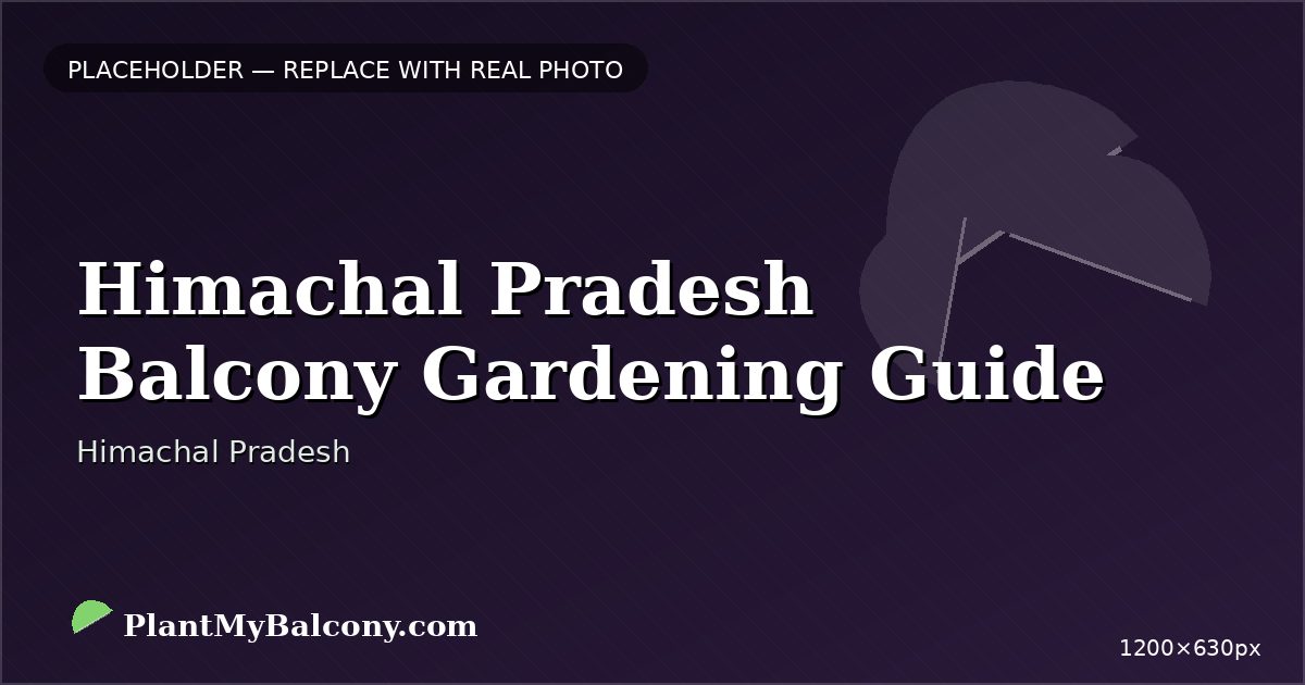 Himachal Pradesh Balcony Gardening Guide — Best Plants and Climate Tips