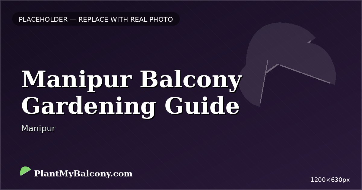 Manipur Balcony Gardening Guide β Best Plants and Climate Tips