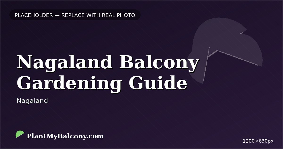 Nagaland Balcony Gardening Guide β Best Plants and Climate Tips